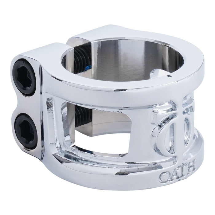 Oath Cage V2 2-Bolt Scooter Clamp Neo Silver | ABC Bikes