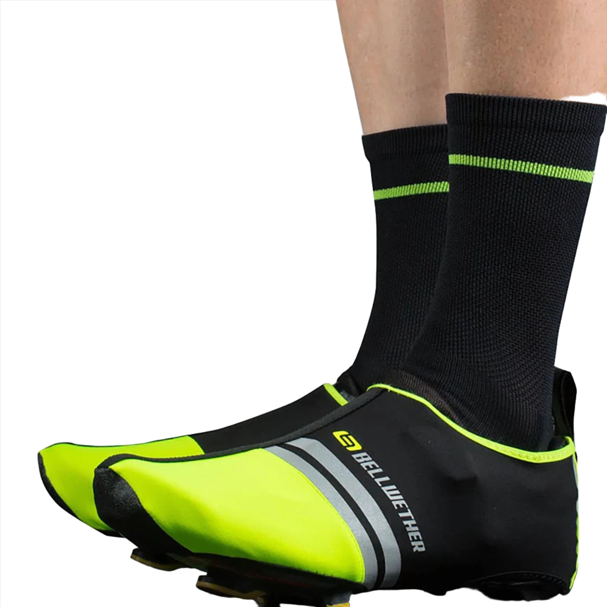 Bellwether Coldfront Shoecovers LG / 43-44 Hi-Vis | ABC Bikes