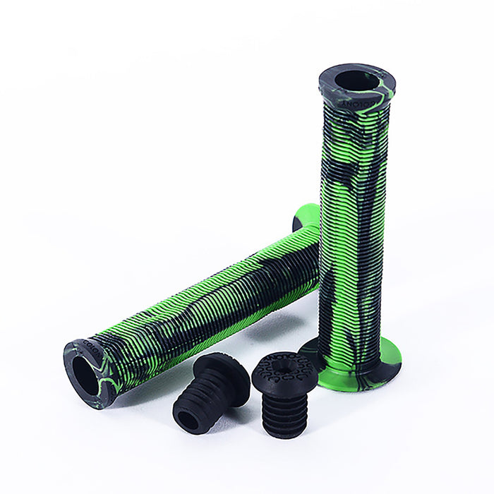 Colony Much Room BMX Grips Green Storm | ABC Bikes