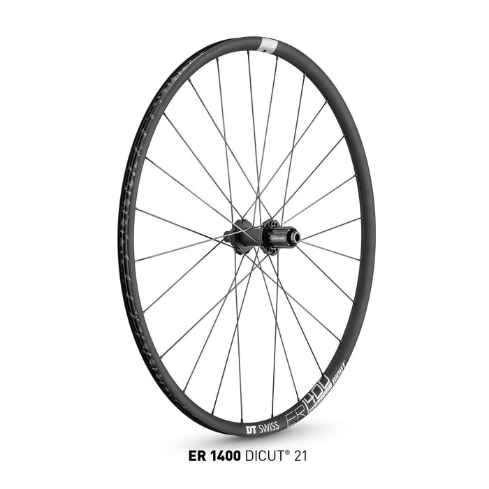 DT Swiss ER 1400 Dicut 21 Tubeless Disc Wheel 142x12 Centerlock Shimano HG | ABC Bikes