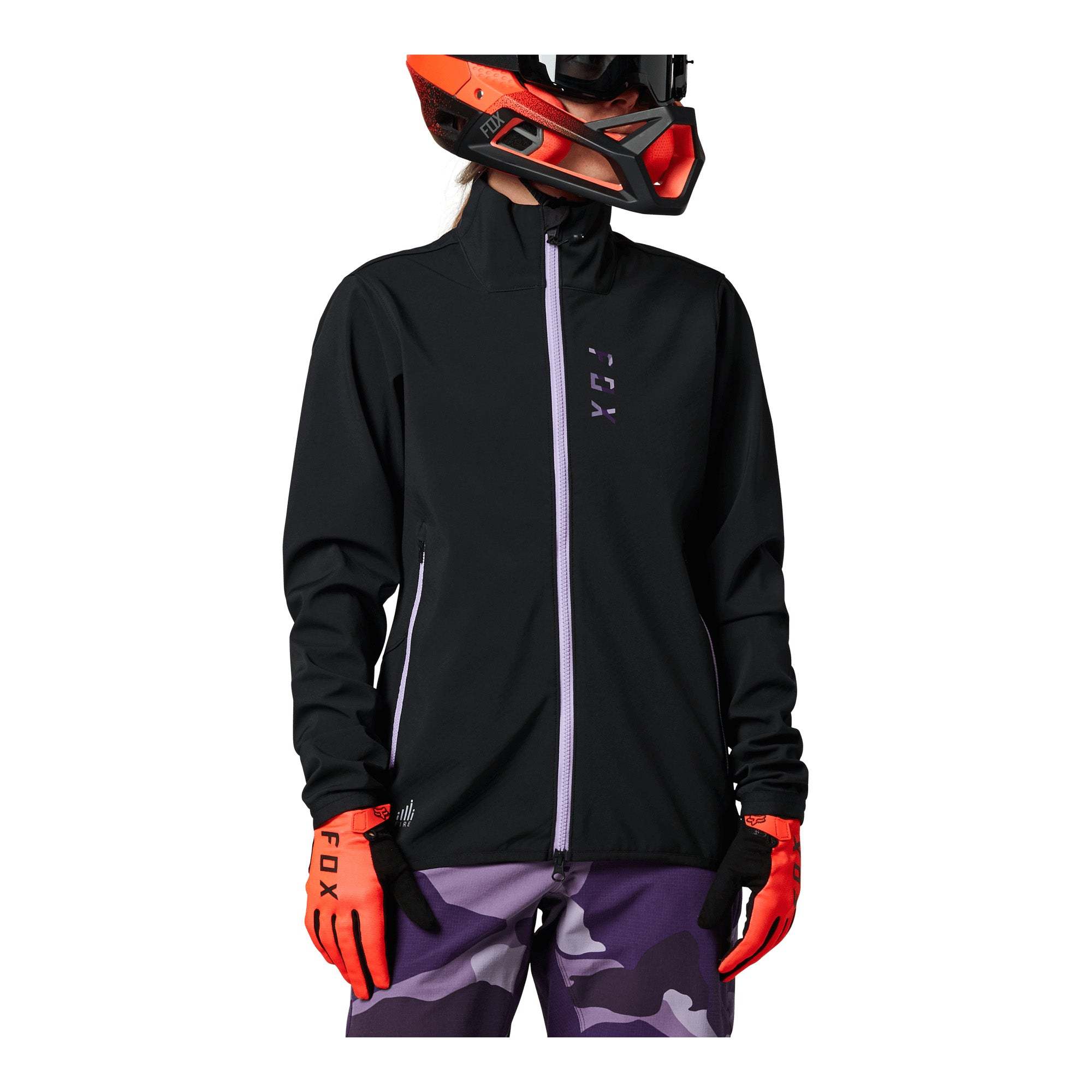 Fox Ranger Fire Womens Jacket XS Black/Purple | ABC Bikes