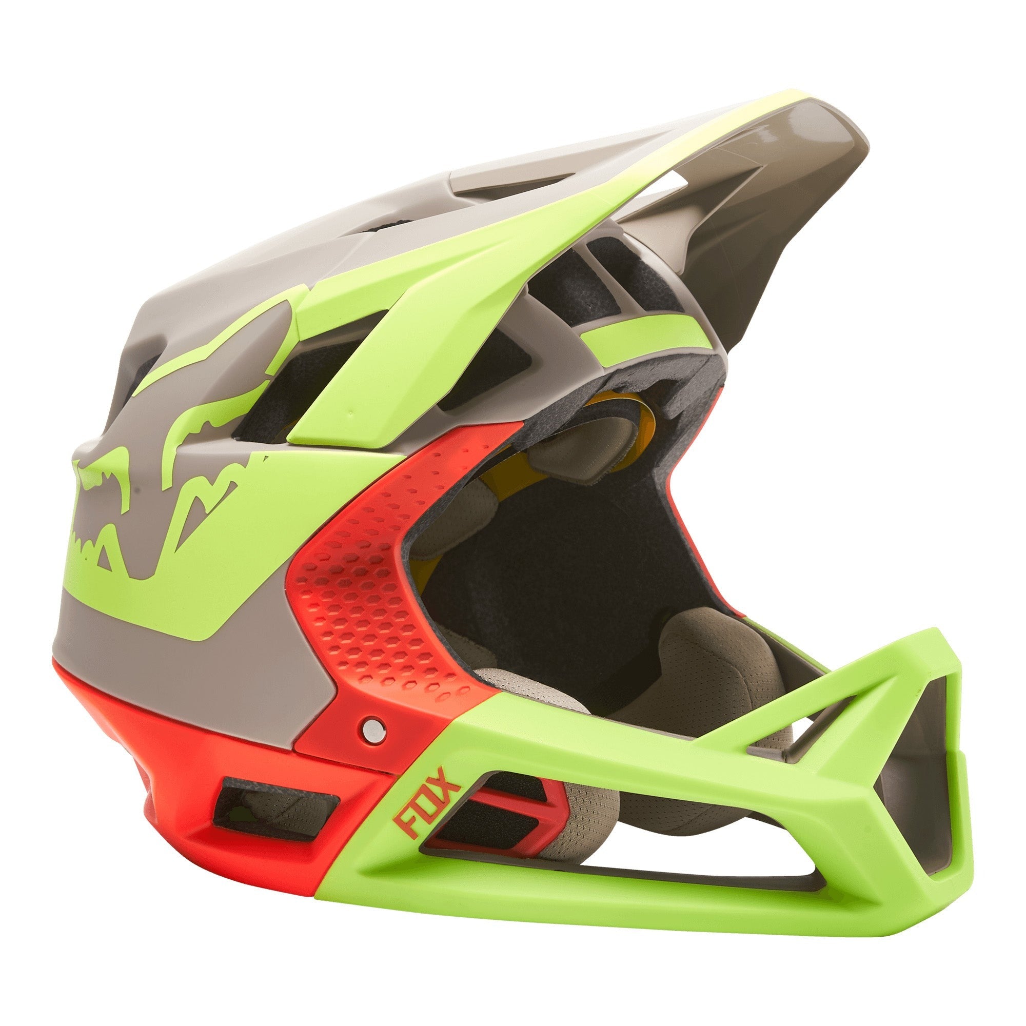 Fox Proframe Tuk Full Face Helmet LG / 58-61cm Stone | ABC Bikes