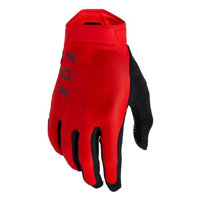 Fox Flexair Ascent Mens MTB Gloves SM Fluro Red | ABC Bikes