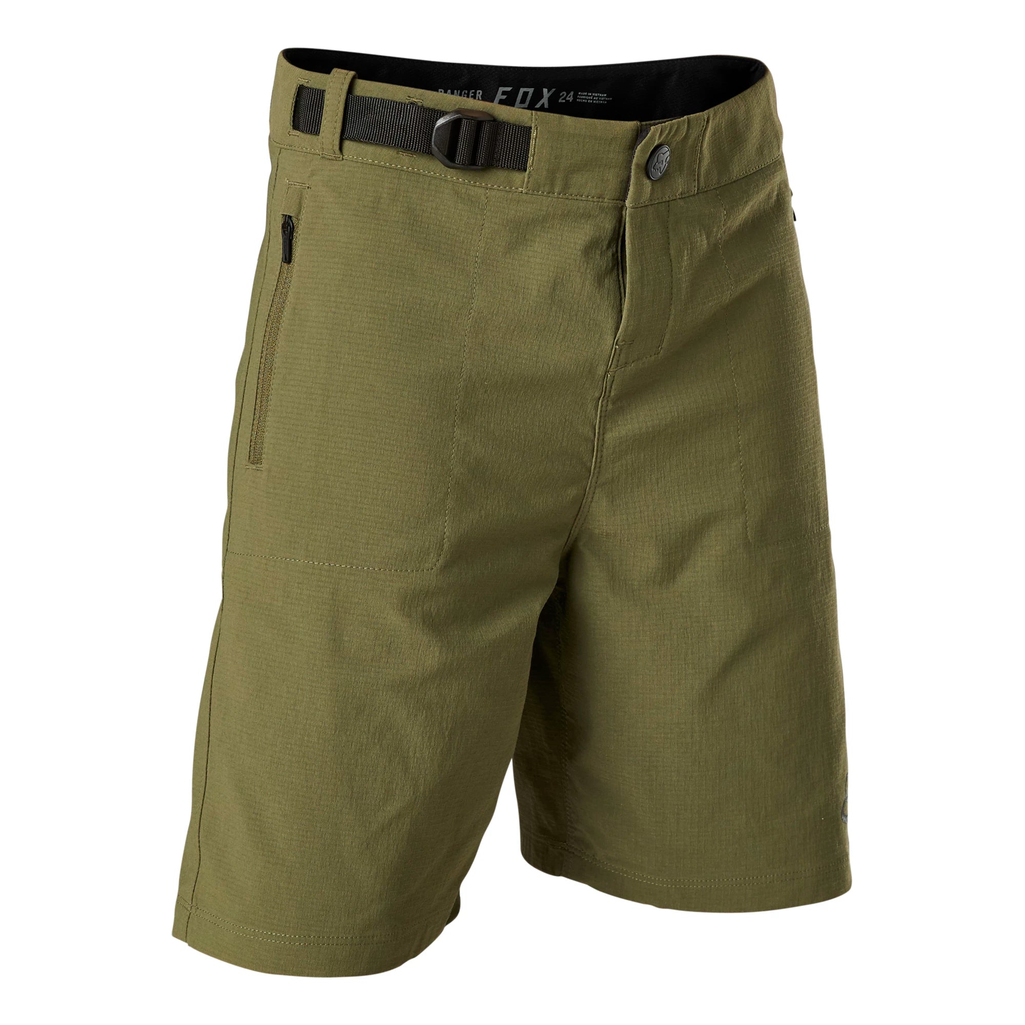 Fox Ranger Liner Youth MTB Shorts 22 Olive Green | ABC Bikes