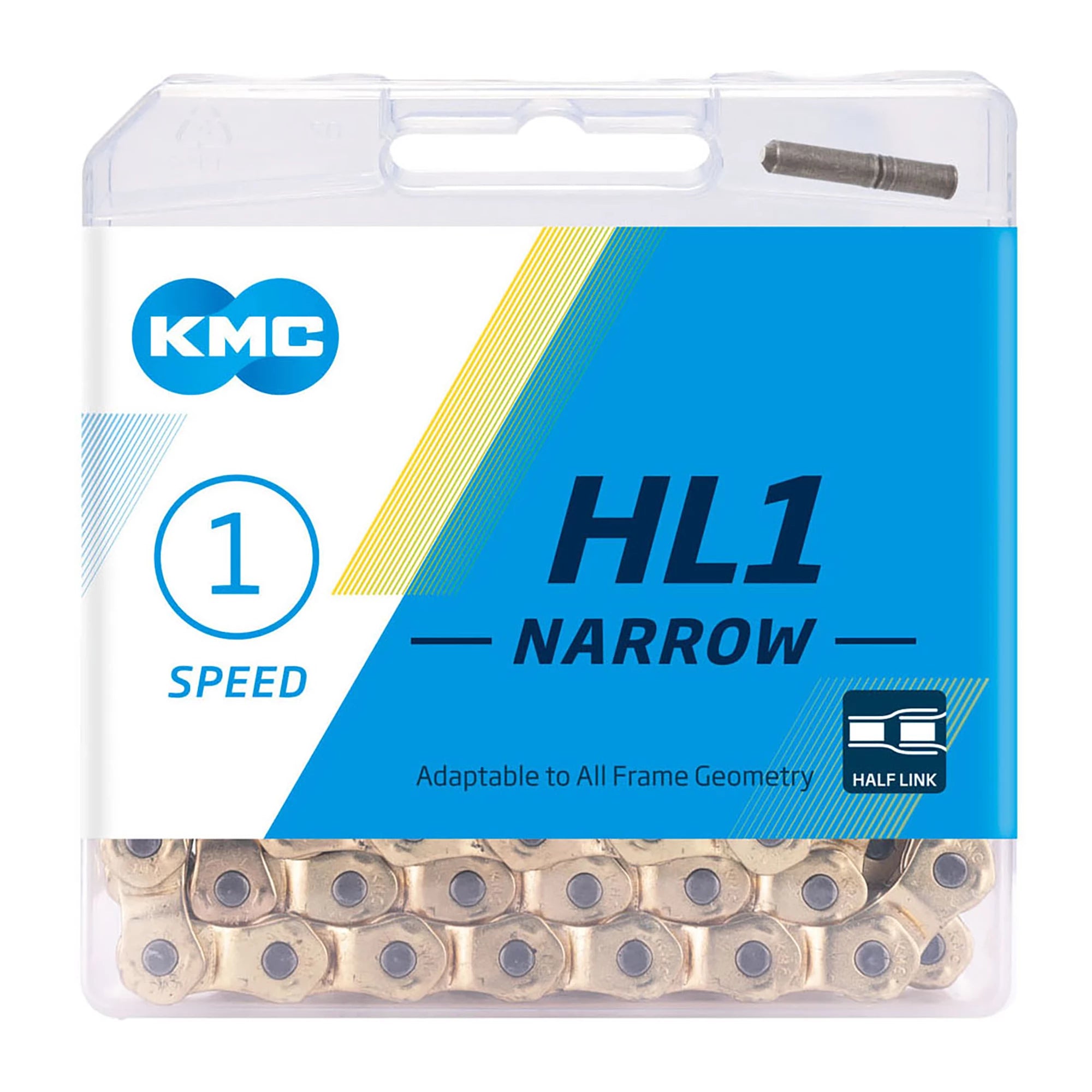 KMC HL1 HalfLink BMX Chain 1/2 x 3/32 Gold | ABC Bikes