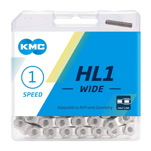 KMC HL1 HalfLink BMX Chain 1/2 x 1/8 Silver | ABC Bikes