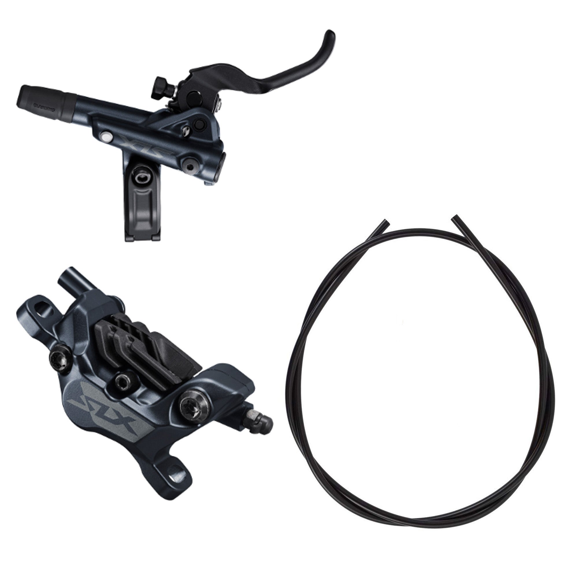 Shimano SLX M7120 4-Piston Hydraulic Disc Brake Front Black | ABC Bikes