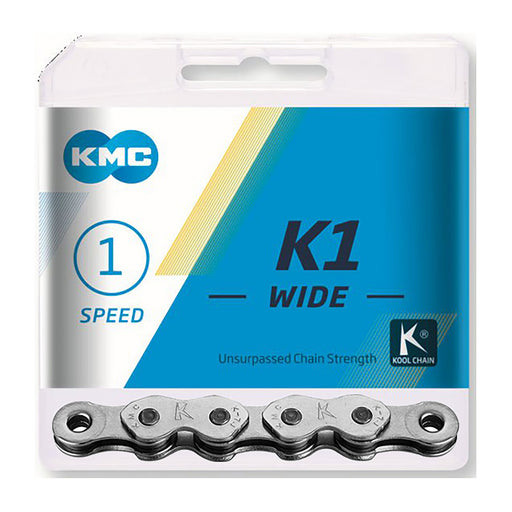 KMC K1 BMX Chain 1/2 x 1/8 Silver | ABC Bikes