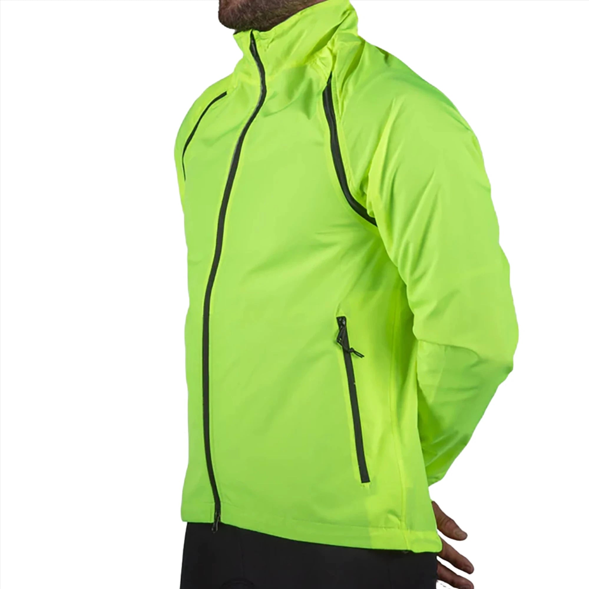 Bellwether Velocity Convertible Mens Jacket SM Hi-Vis | ABC Bikes