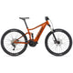 Giant 2022 Stance E+ 2 electric mountain bike with amber glow frame and full suspension for off-road riding.