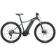 Giant 2022 Talon E+ 1 electric mountain bike in Balsam Green, featuring a lightweight frame and off-road tires.
