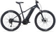 Liv Tempt E+ 3 e-bike in gunmetal black with sleek frame and mountain bike design, ready for off-road adventures.