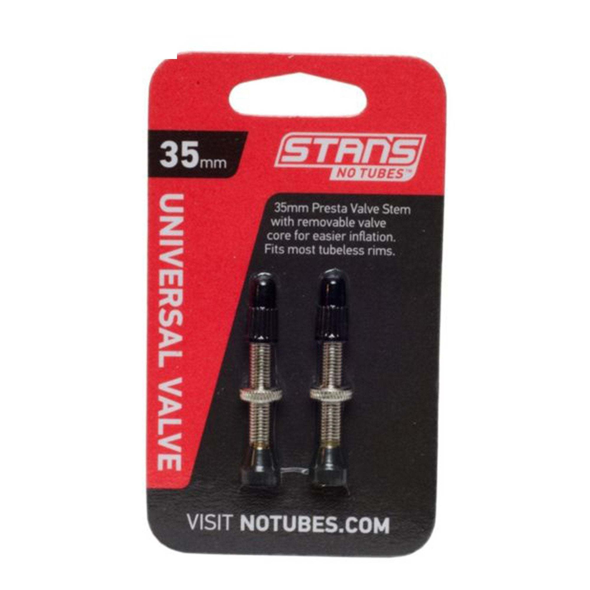 Stans NoTubes Tubeless Valves 35mm Silver | ABC Bikes
