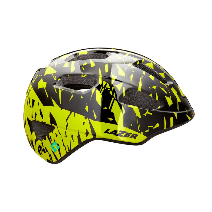 Lazer Nutz KinetiCore Kids Helmet unisize / 50-56cm Black/Flash Yellow | ABC Bikes