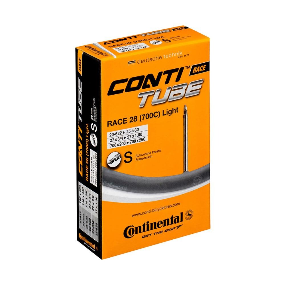 Continental Race 28 Light Road Tube 700 x 20-25 PV 42mm Black | ABC Bikes