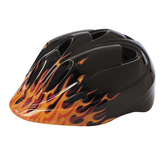 Azur T26 Kids Helmet unisize / 46-50cm Black Flame | ABC Bikes