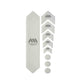 All Mountain Style Frame Guard Clear/Silver | ABC Bikes