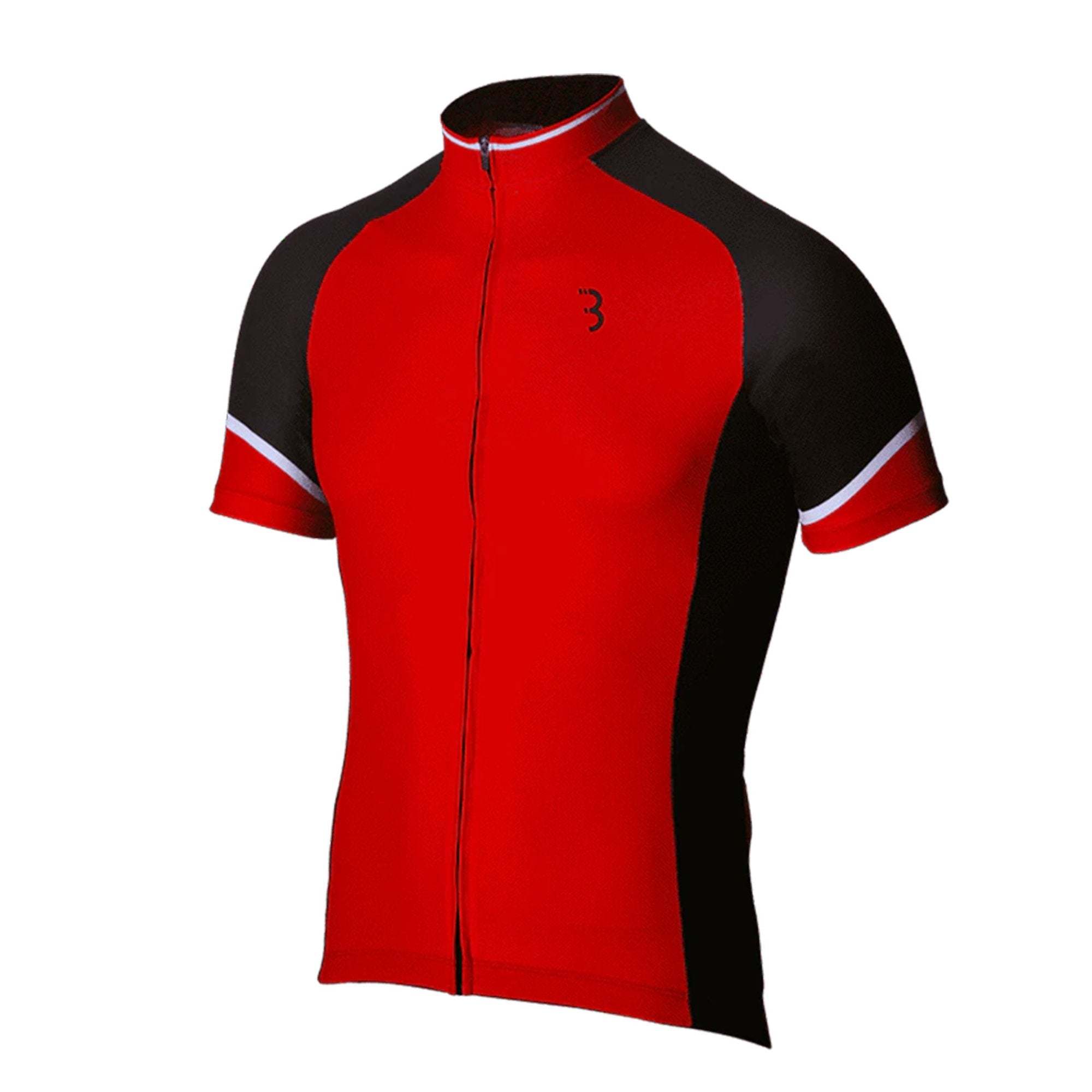 BBB ComfortFit SS Mens Jersey SM Red/Black/White | ABC Bikes