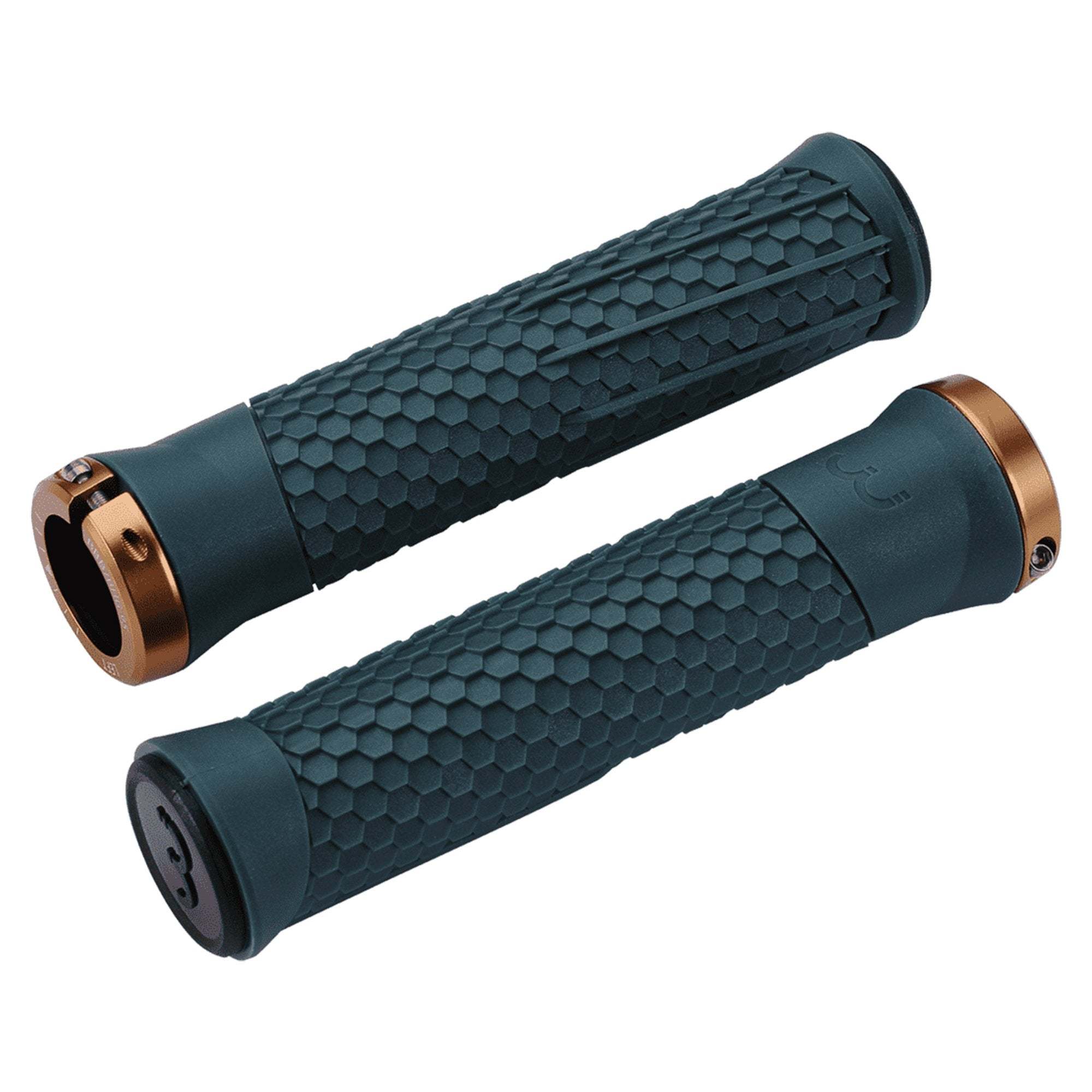 BBB Python Lock-On Grips Moss Green/Copper | ABC Bikes