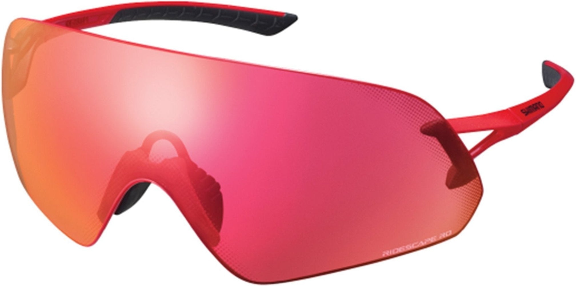 Shimano Aerolite P Glasses Metallic Red / Ridescape Road | ABC Bikes