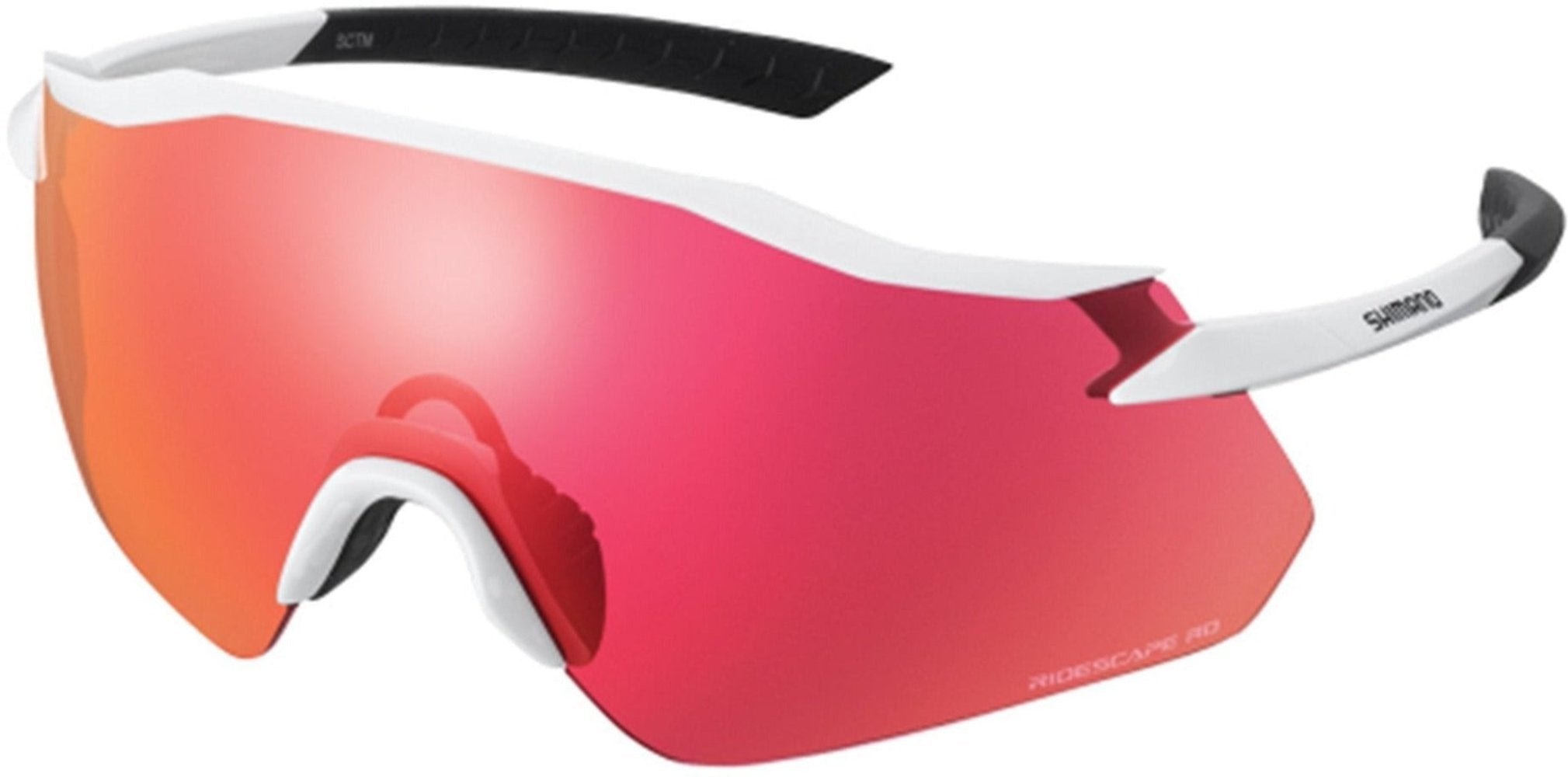 Shimano Equinox Glasses Metallic White / Ridescape Road | ABC Bikes
