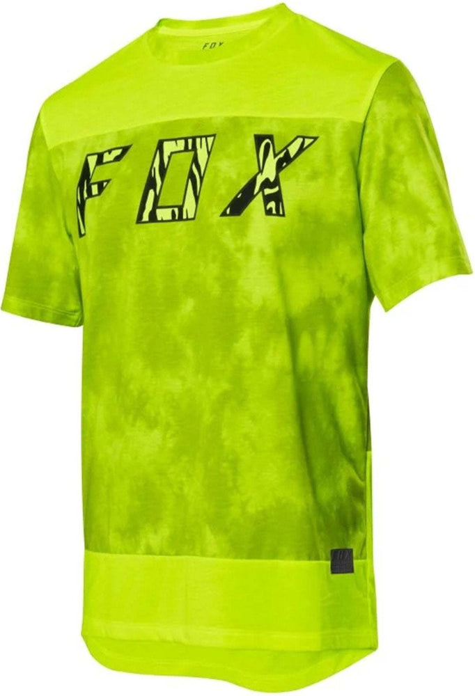 Fox Ranger DriRelease Elevated SS MTB Jersey SM Day Glo Yellow | ABC Bikes