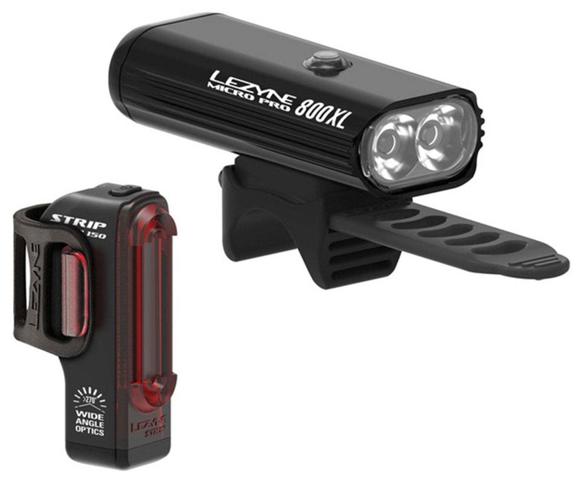 Lezyne Micro Pro 800XL / Strip Drive USB Lightset | ABC Bikes