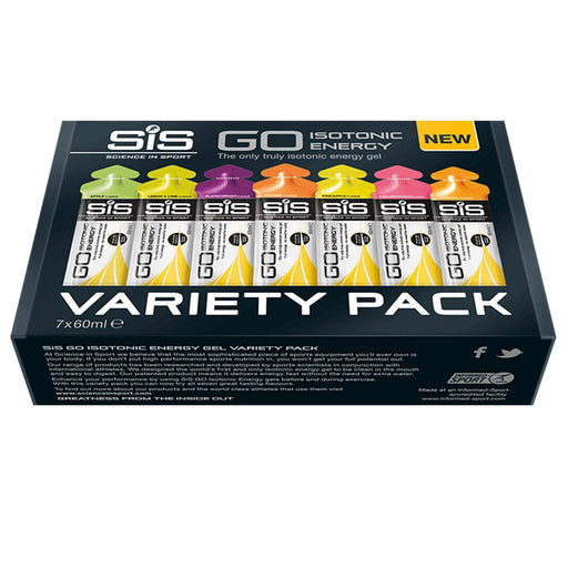 SIS Go Isotonic Energy Gel Variety Pack 7 x 60ml | ABC Bikes