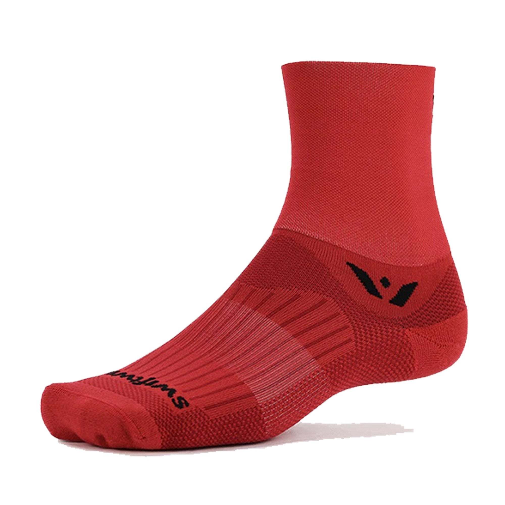 Swiftwick Aspire Four Socks LG / 43-46 Red | ABC Bikes