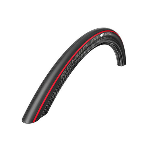 Schwalbe ONE Clincher Folding Road Tyre 700 x 23 Black/Red | ABC Bikes