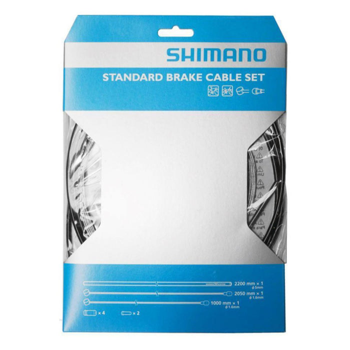 Shimano Road/MTB Galvanized Brake Cable Kit Black | ABC Bikes