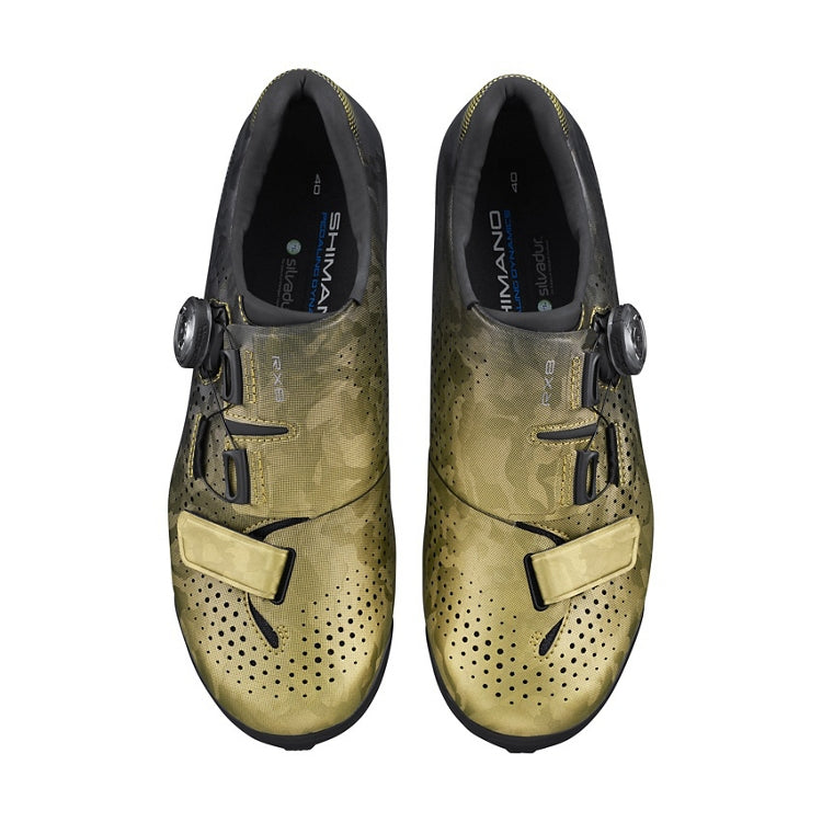 Shimano RX800 BOA Womens Gravel Shoes 36 Yellow Gold | ABC Bikes