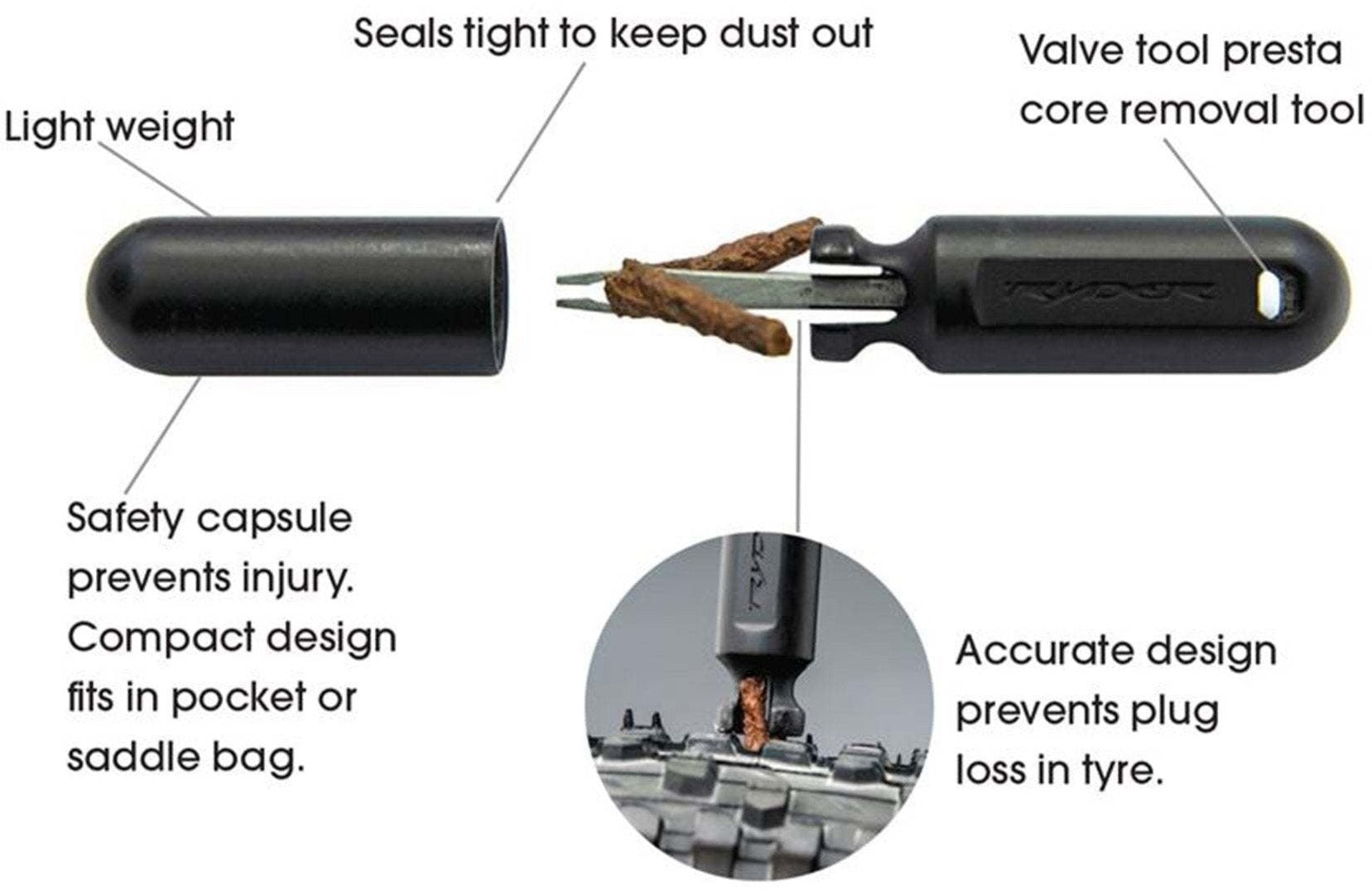 Ryder Slug Plug Tubeless Repair Kit | ABC Bikes
