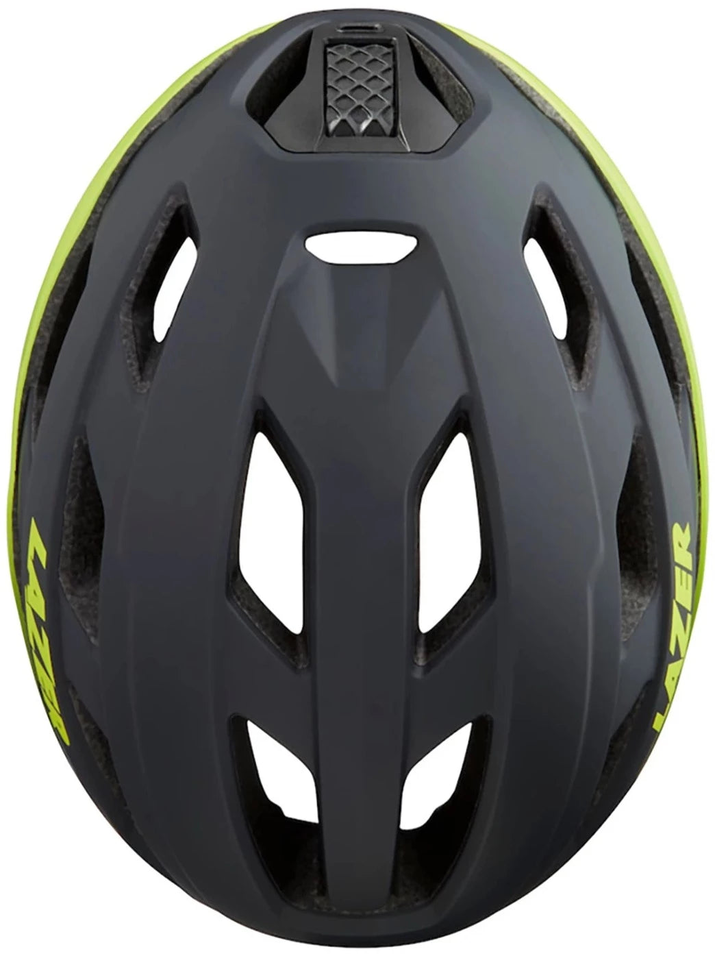Lazer Strada KinetiCore Road Helmet LG / 58-61cm Matt Dark Grey/Flash Yellow | ABC Bikes