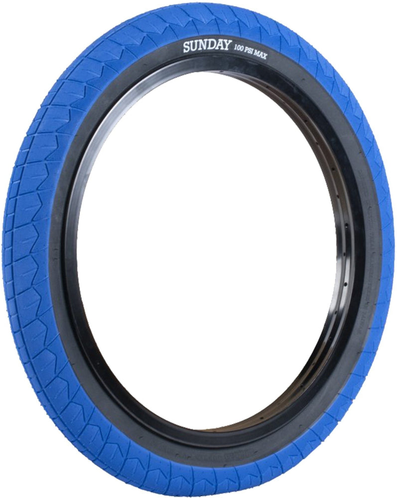 Sunday Current V2 Wirebead BMX Tyre 20 x 2.40 Blue/Black | ABC Bikes