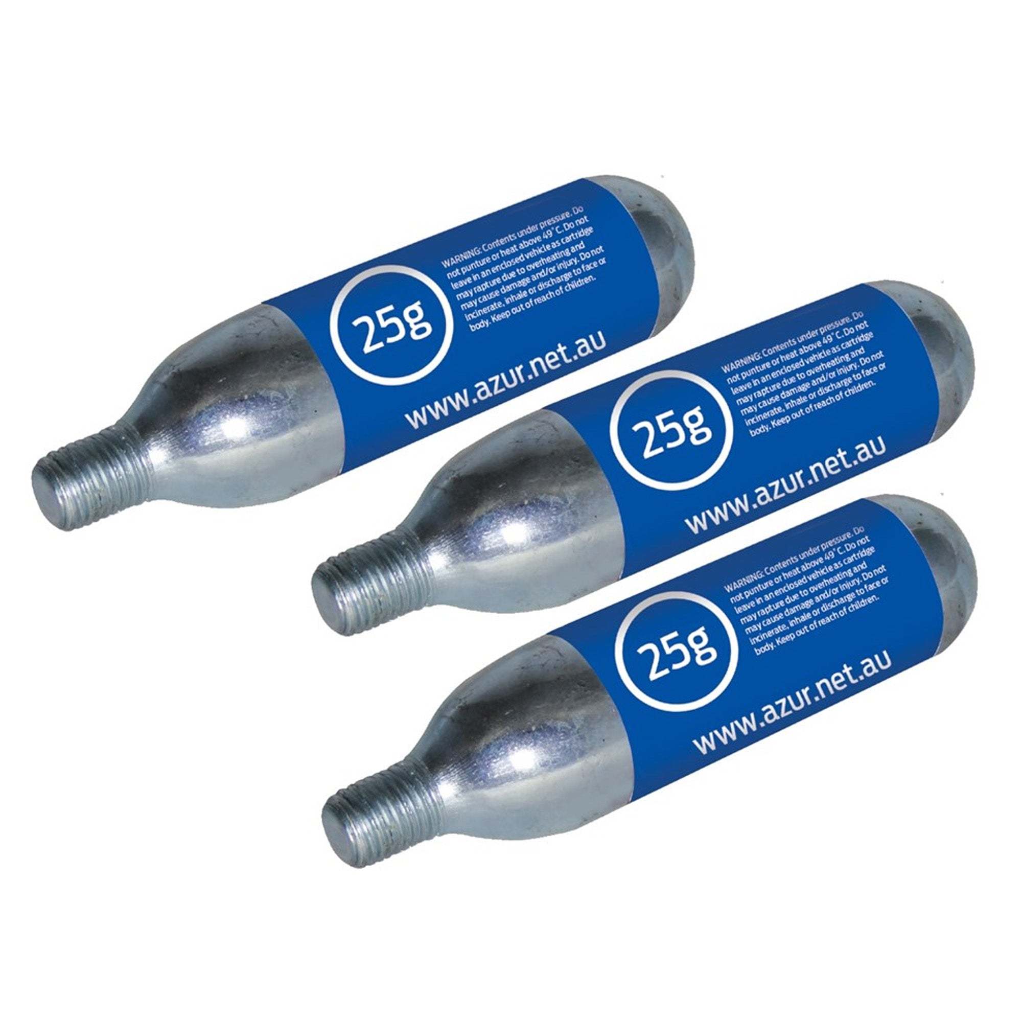 Azur Co2 Cartridge 3x25g | ABC Bikes