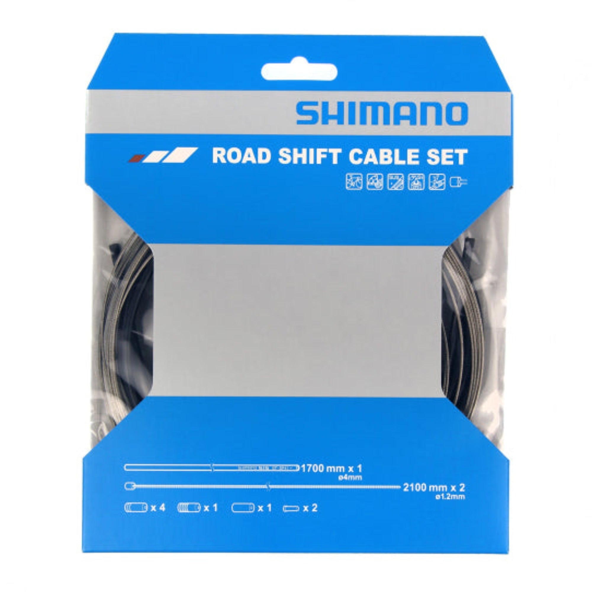 Shimano Road Stainless Gear Cable Kit Black | ABC Bikes