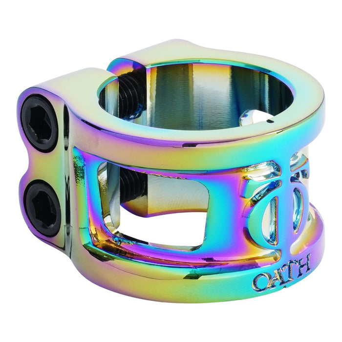 Oath Cage V2 2-Bolt Scooter Clamp Neo Chrome | ABC Bikes