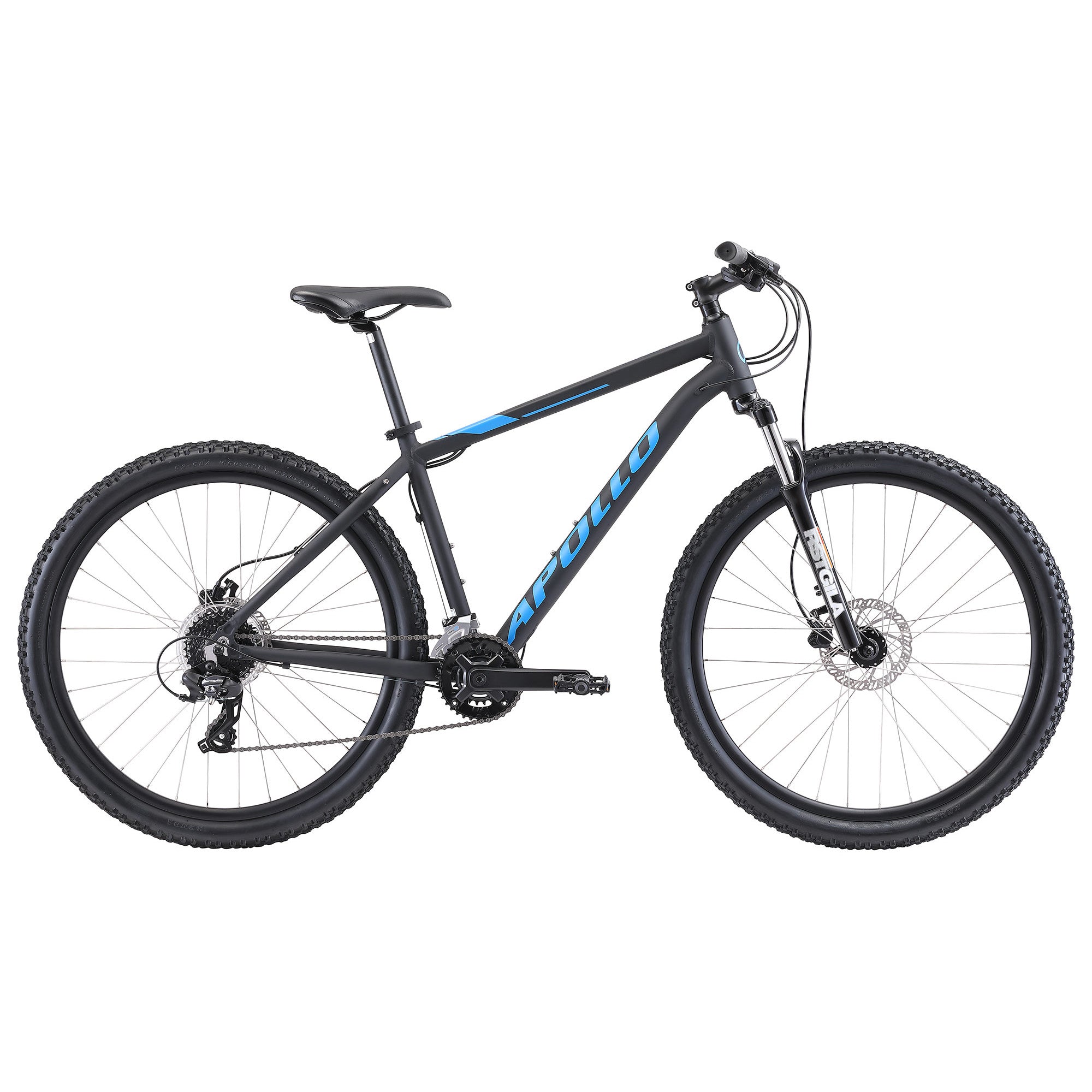 2022 Apollo Aspire 30 LG / 27.5 Matt Black/Blue | ABC Bikes