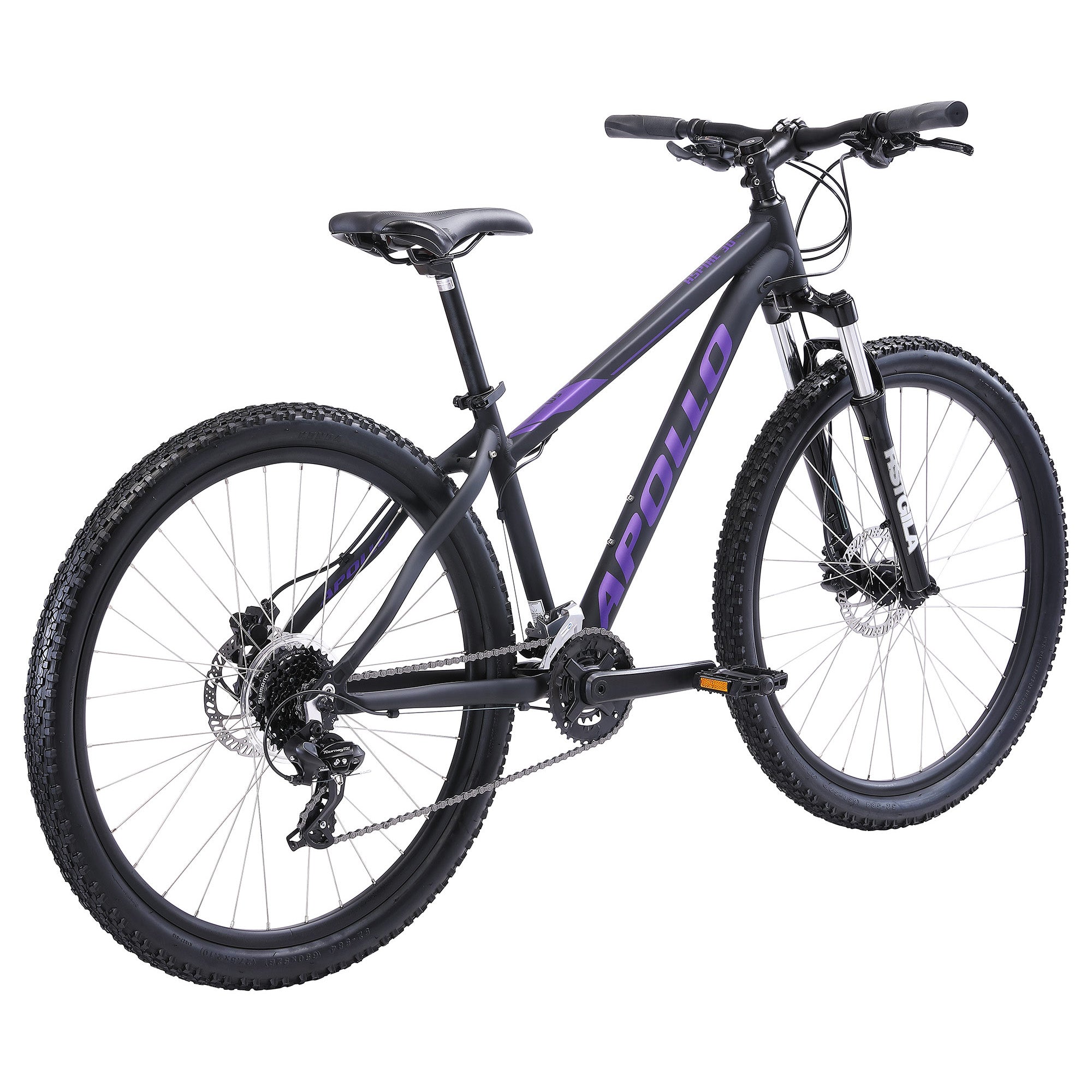 2022 Apollo Aspire 30 W MD / 27.5 Matt Black/Purple | ABC Bikes