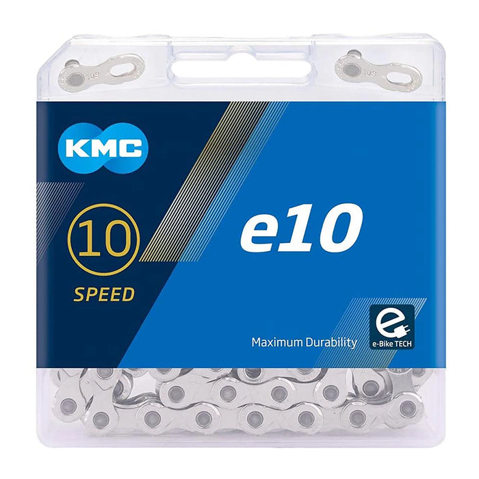 KMC e10 10sp eBike Chain Silver | ABC Bikes