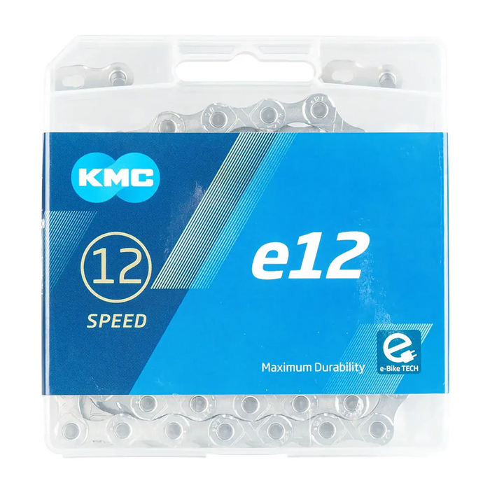 KMC e12 12sp eBike Chain Silver | ABC Bikes
