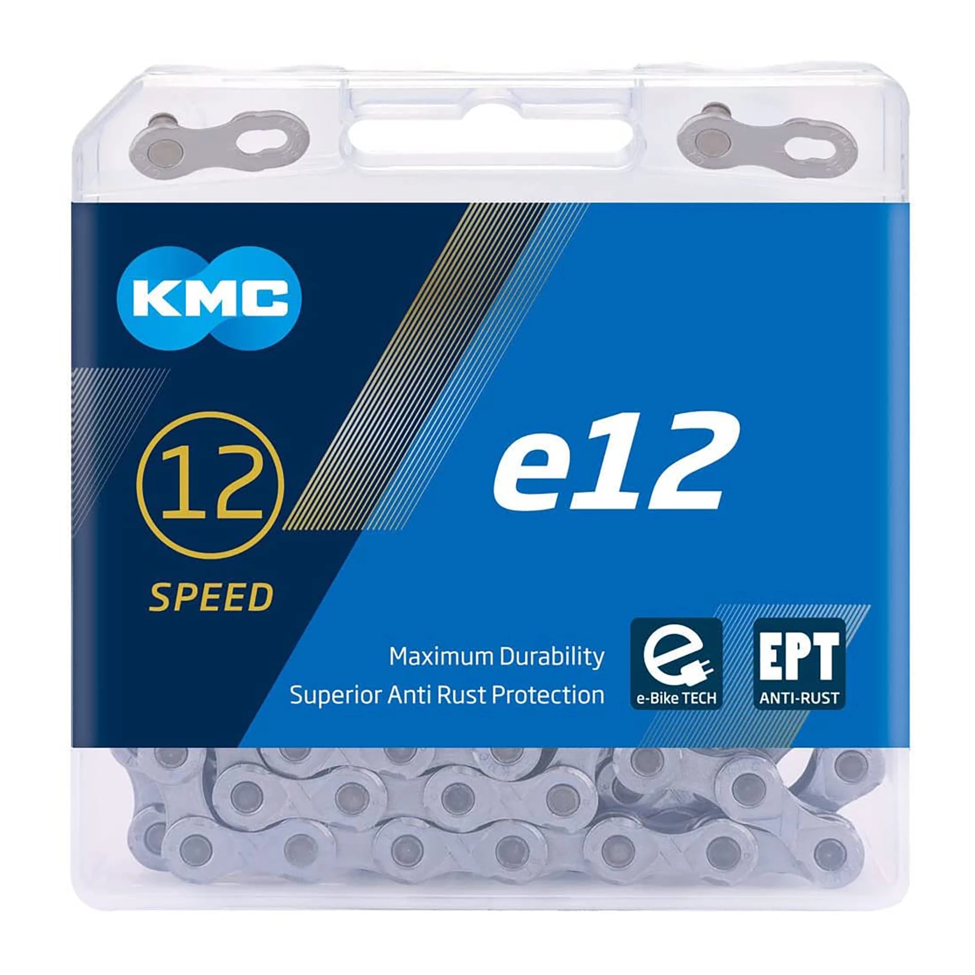 KMC e12 12sp Anti-Rust eBike Chain Silver | ABC Bikes