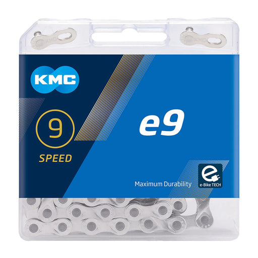 KMC e9 9sp eBike Chain Silver | ABC Bikes