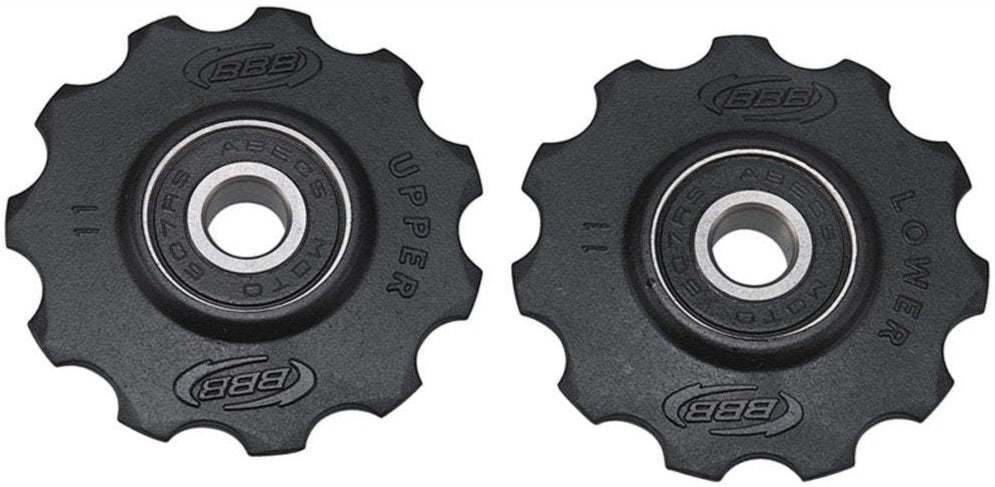 BBB Rollerboys Jockey Wheels 11T - Shimano 9sp, 10sp, 11sp Black | ABC Bikes