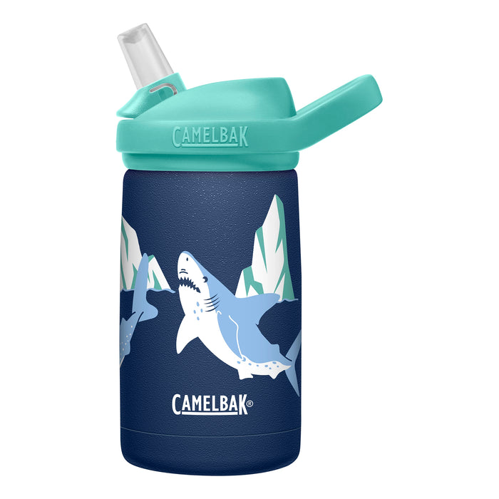 Camelbak Eddy+ Insulated Stainless Kids Bottle 350ml Polar Sharks | ABC Bikes