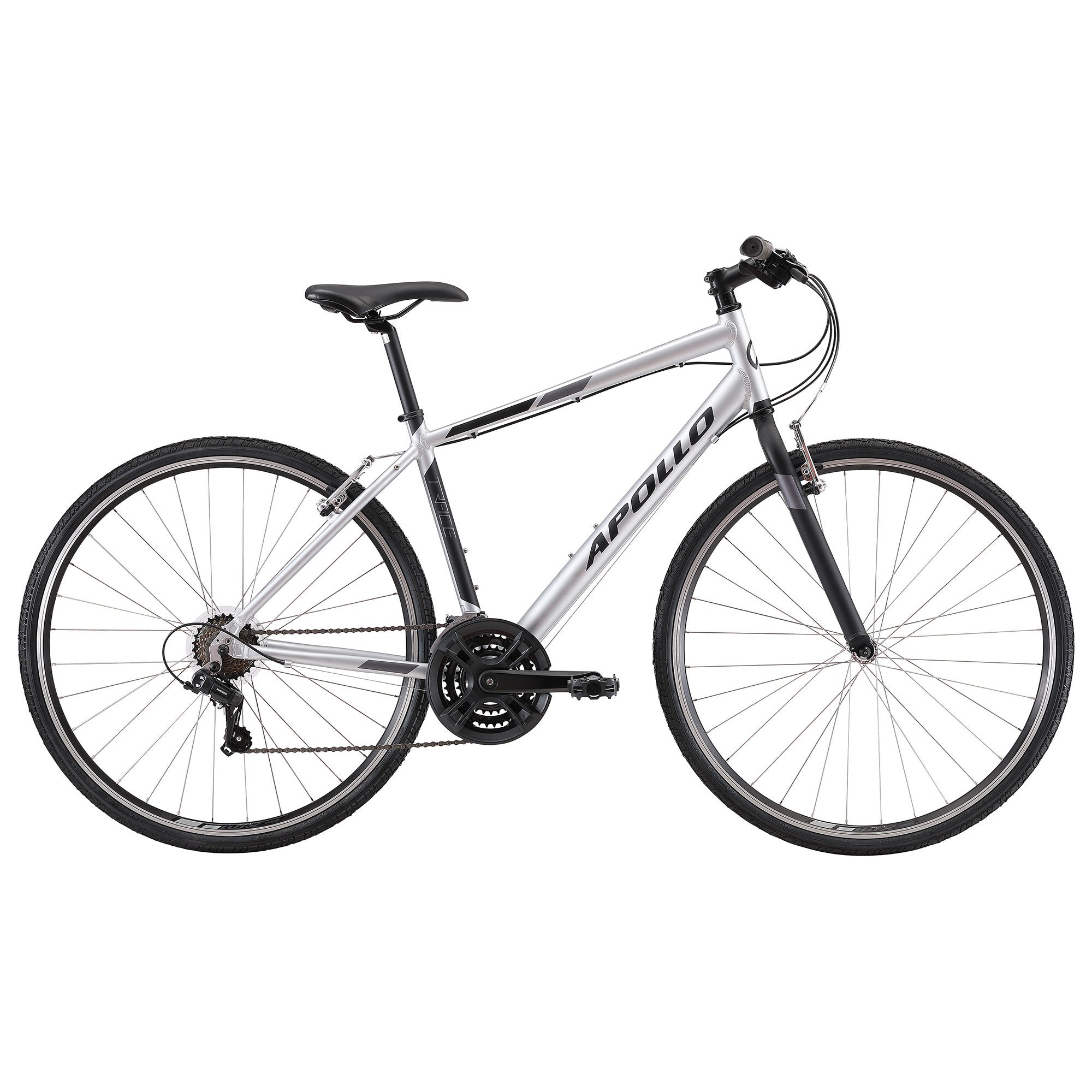 2022 Apollo Trace 10 SM Matt Silver/Black | ABC Bikes
